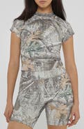GUESS x RealTree Go Stretch Crop Graphic T-Shirt