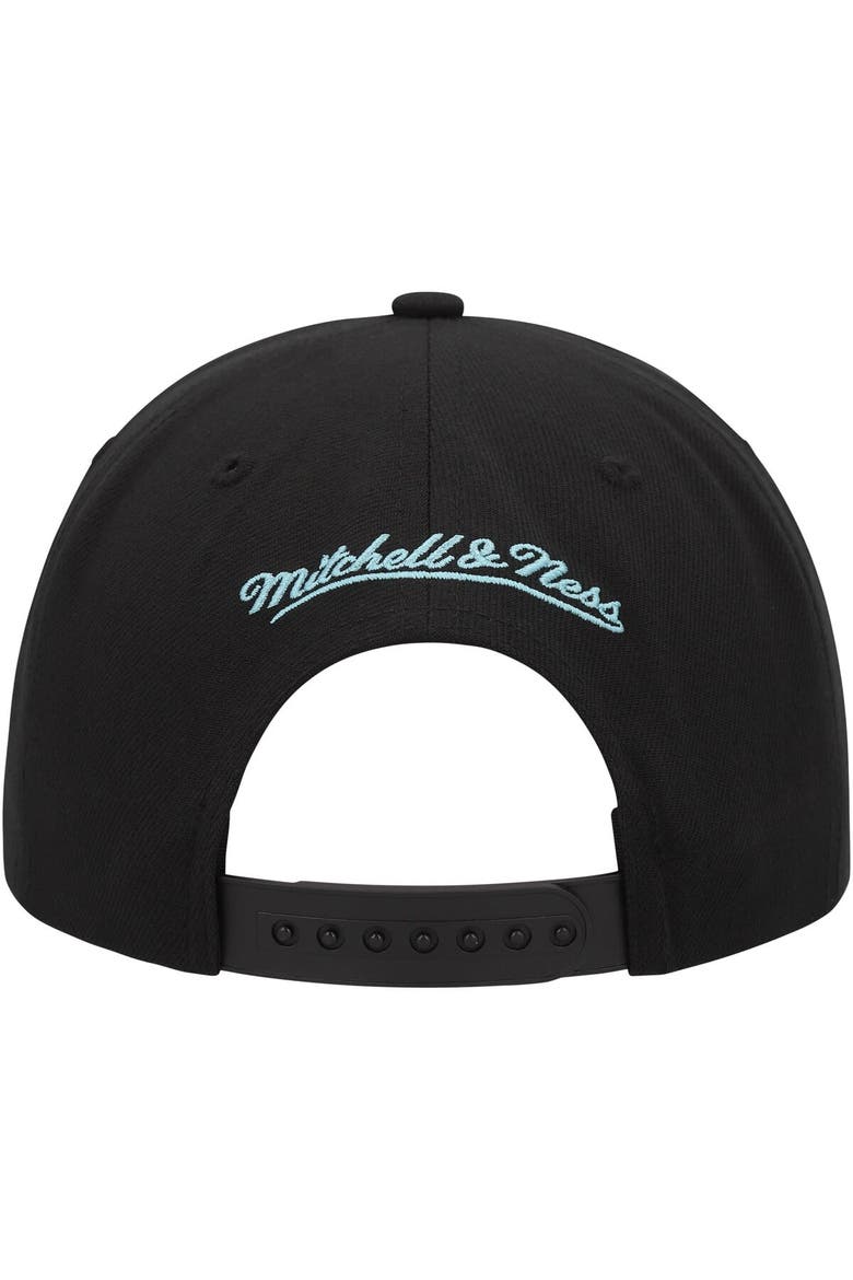 Men's Mitchell & Ness Black Seattle Kraken Core Team Script 2.0 Snapback Hat, Alternate, color, Black