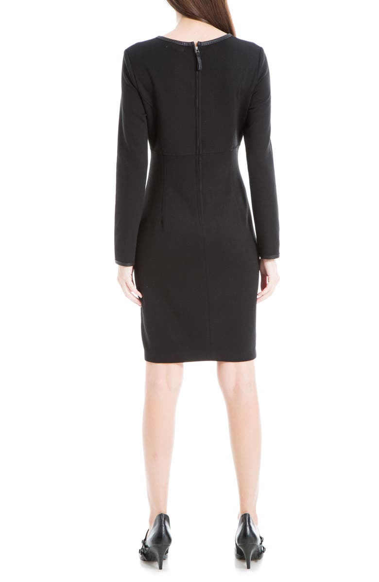 MAX STUDIO Long Sleeve Pocket Dress, Alternate, color, Black
