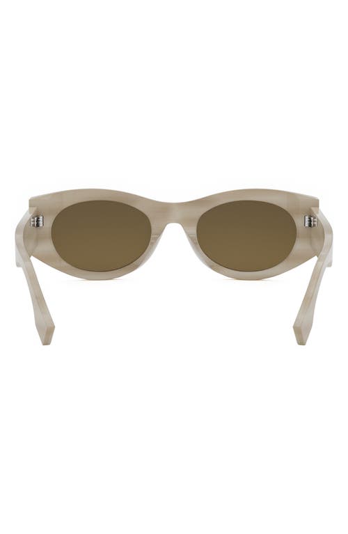 Fendi ' Roma 52mm Oval Sunglasses