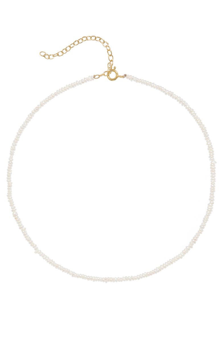 Freya Rose Seed Pearl Necklace, Main, color, 