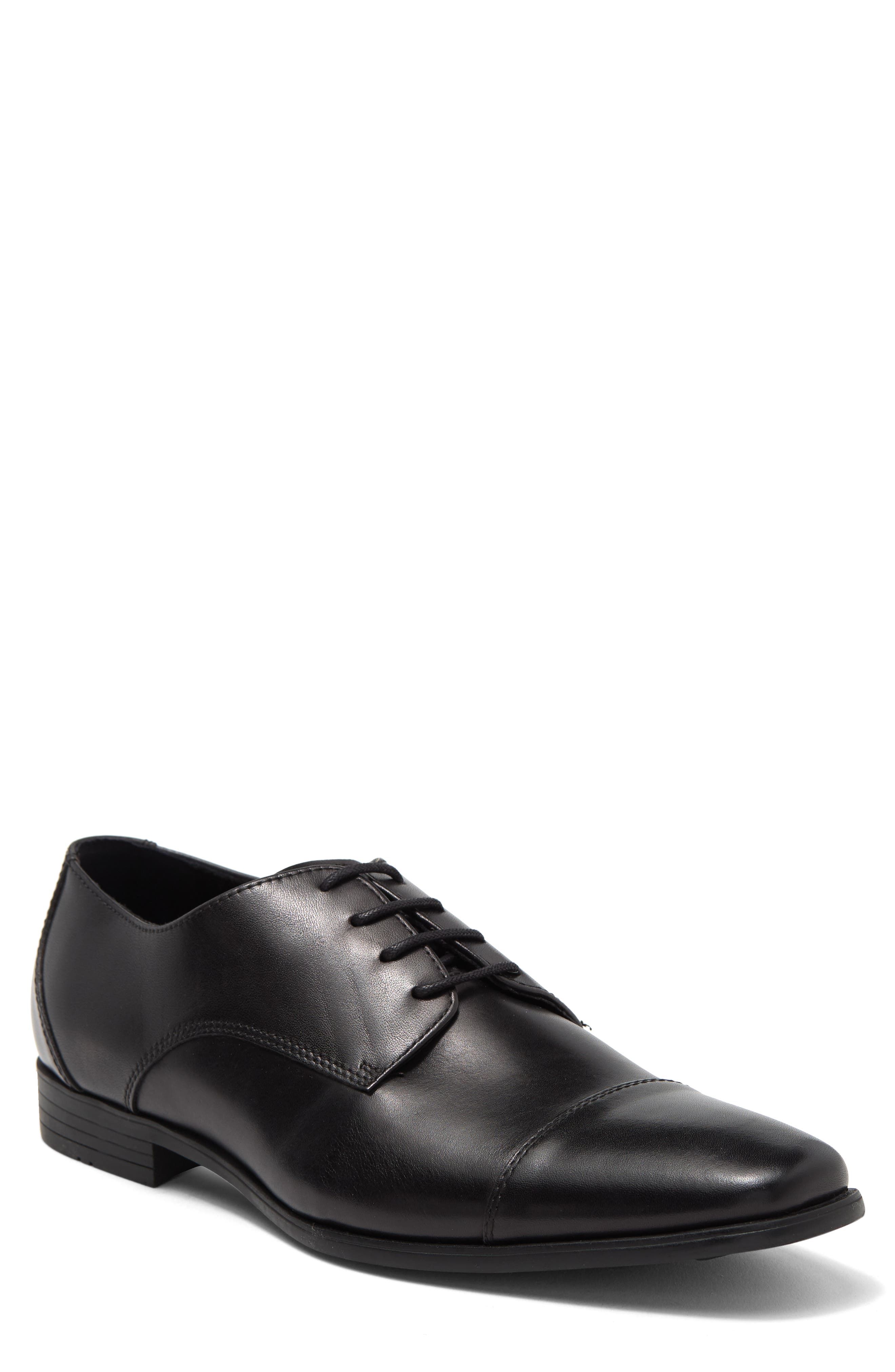 Rush by Gordon Rush Dylan Leather Derby, Main, color, Black