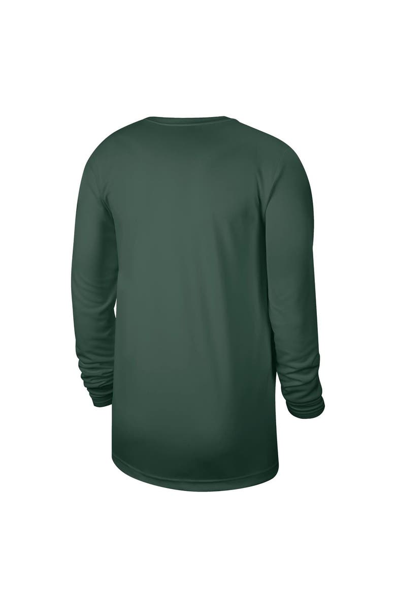 Nike Men's Nike Hunter Green Milwaukee Bucks 2025/26 On-Court Flare Performance Practice Long Sleeve T-Shirt, Alternate, color, Hunter Green
