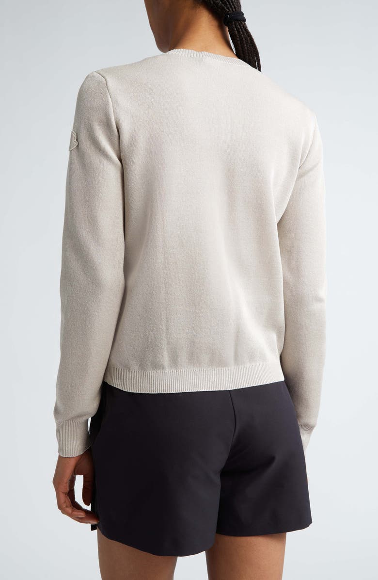 Moncler Metallic Effect Cardigan, Alternate, color, 