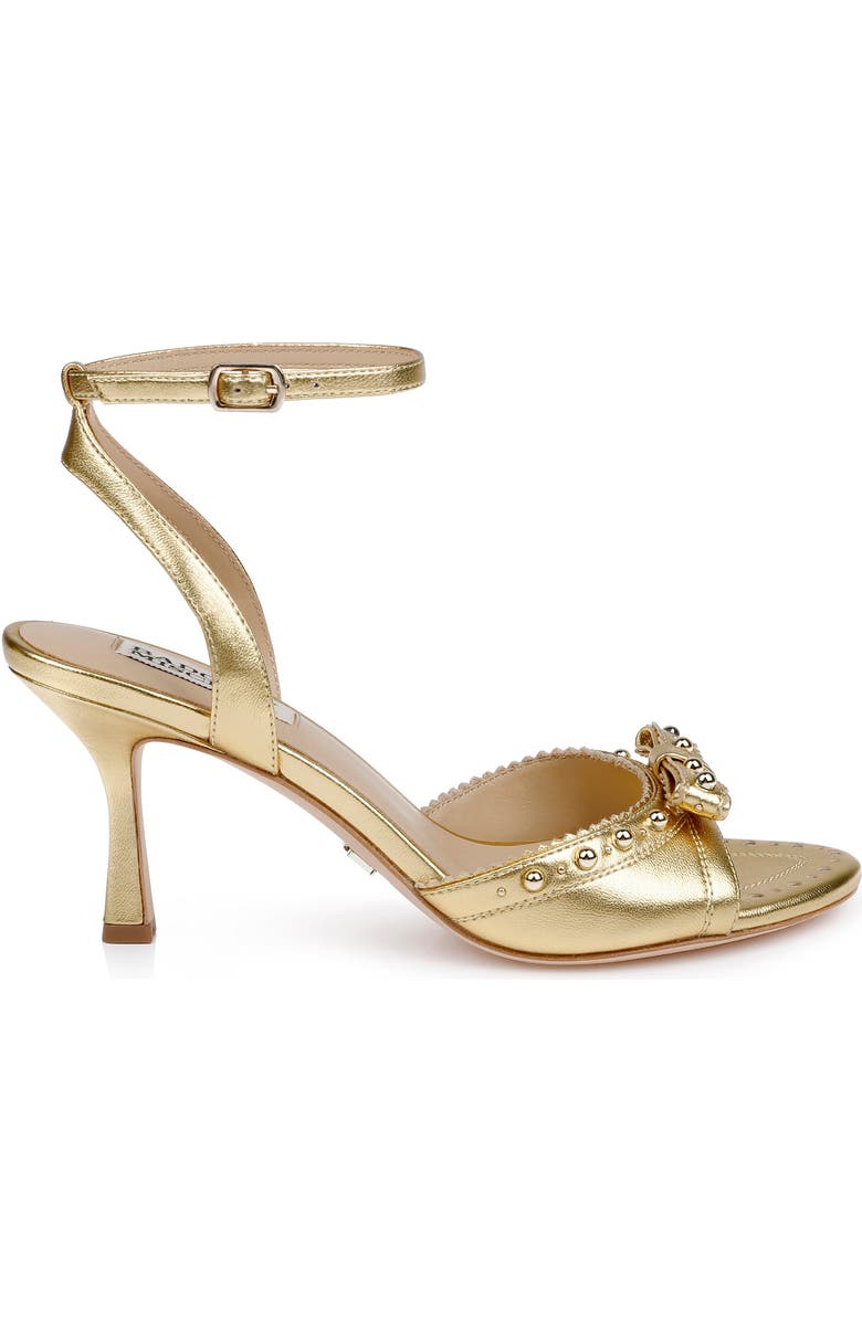 Badgley Mischka Bridal Giuliana Ankle Strap Sandal, Alternate, color, Gold Leather
