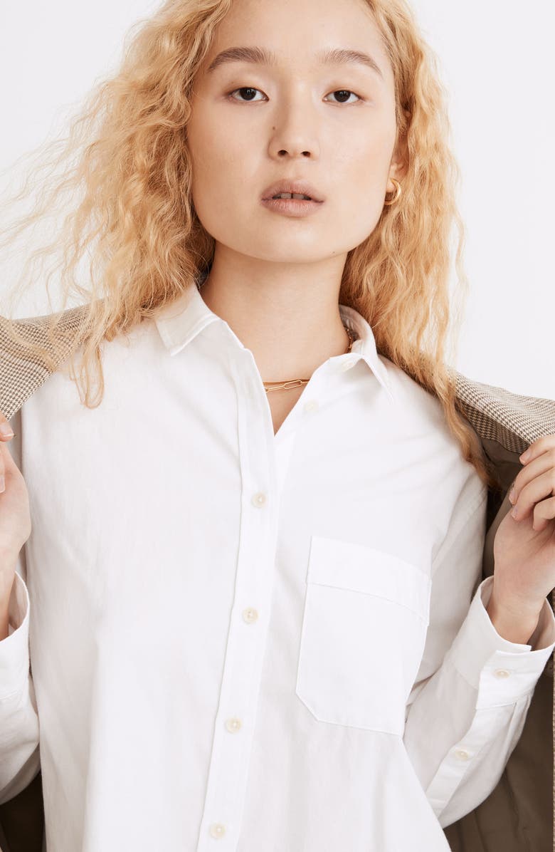 Madewell Oversize Ex-Boyfriend Button-Up Shirt, Alternate, color, 