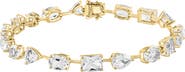 EFFY 14K Yellow Gold Multi Shape White Topaz Bracelet