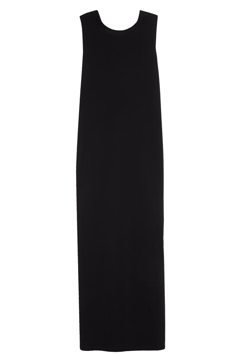 Rayna Knotted Open Back Maxi Dress, Alternate, color, BLACK