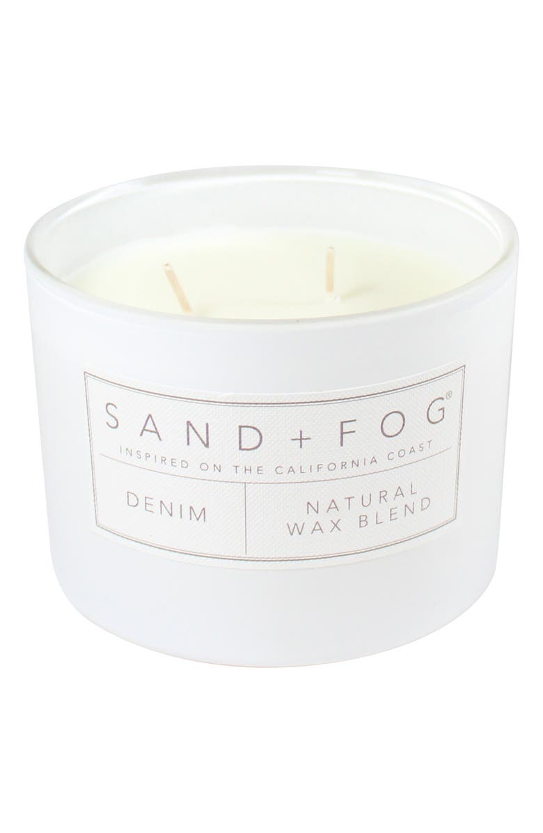 SAND AND FOG Denim Candle, Alternate, color, Denim