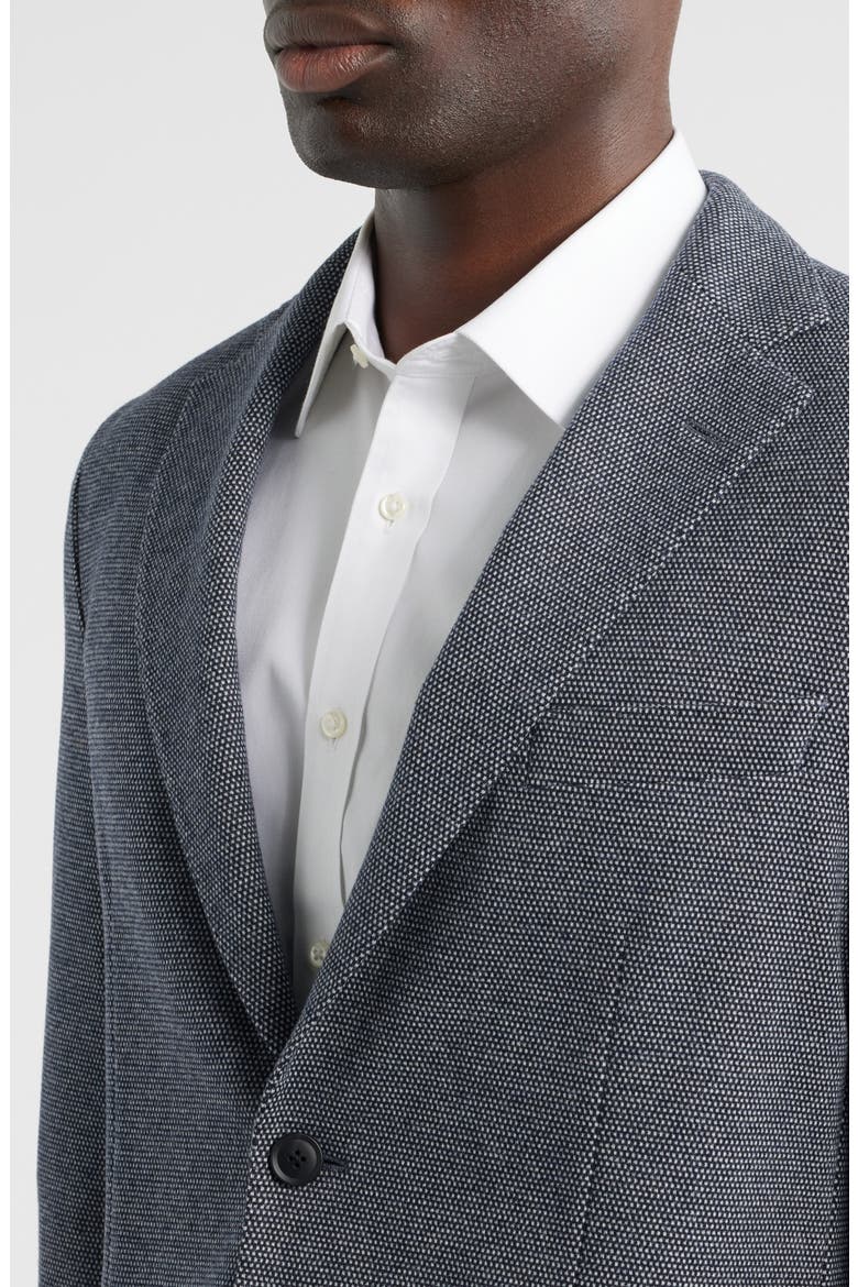 Hanry Slim Fit Navy Microdot Knit Sport Coat, Alternate, color, DARK BLUE