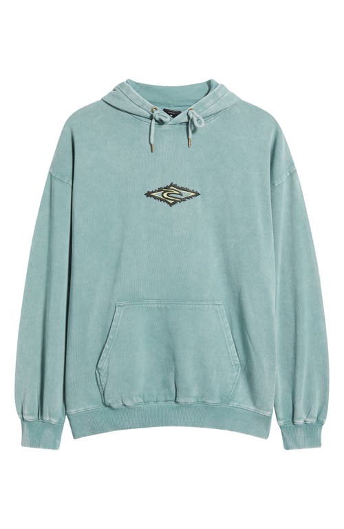 Rip Curl Raw Energy Oversize Fleece Hoodie In Blue