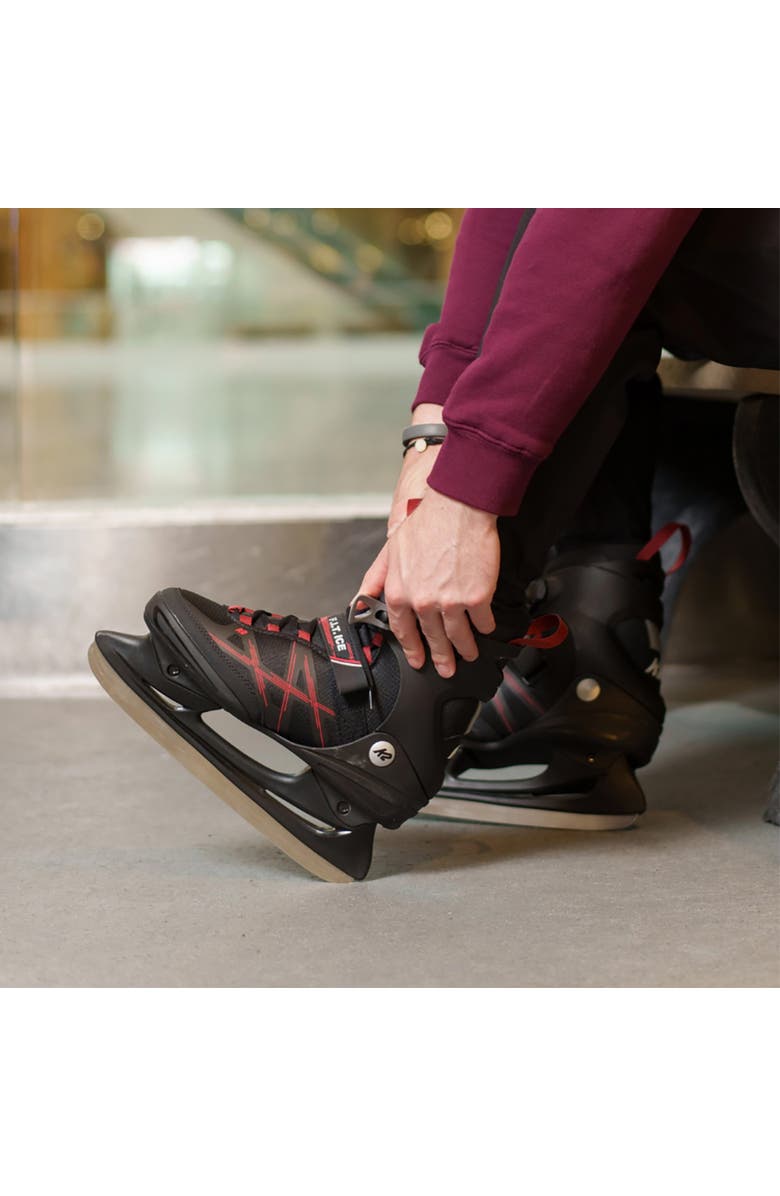 K2 F.I.T. Ice Mens Ice Skates 2022, Alternate, color, Black/Red