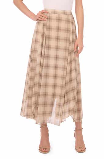 Halogen® Plaid Maxi Skirt
