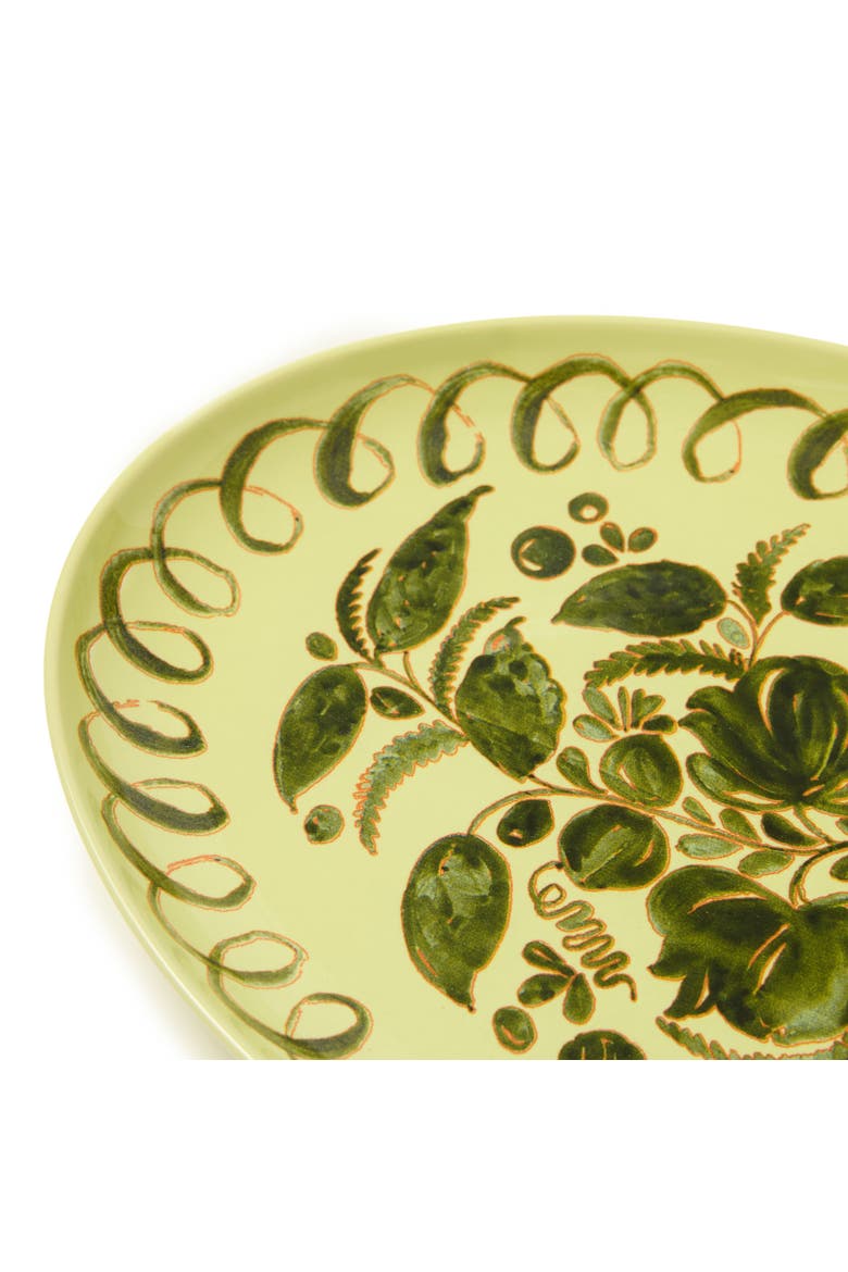 Amalfi Oval Serving Tray, Alternate, color, Lime 15.7" x 11"
