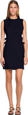 SANDRO Short dress with cutouts