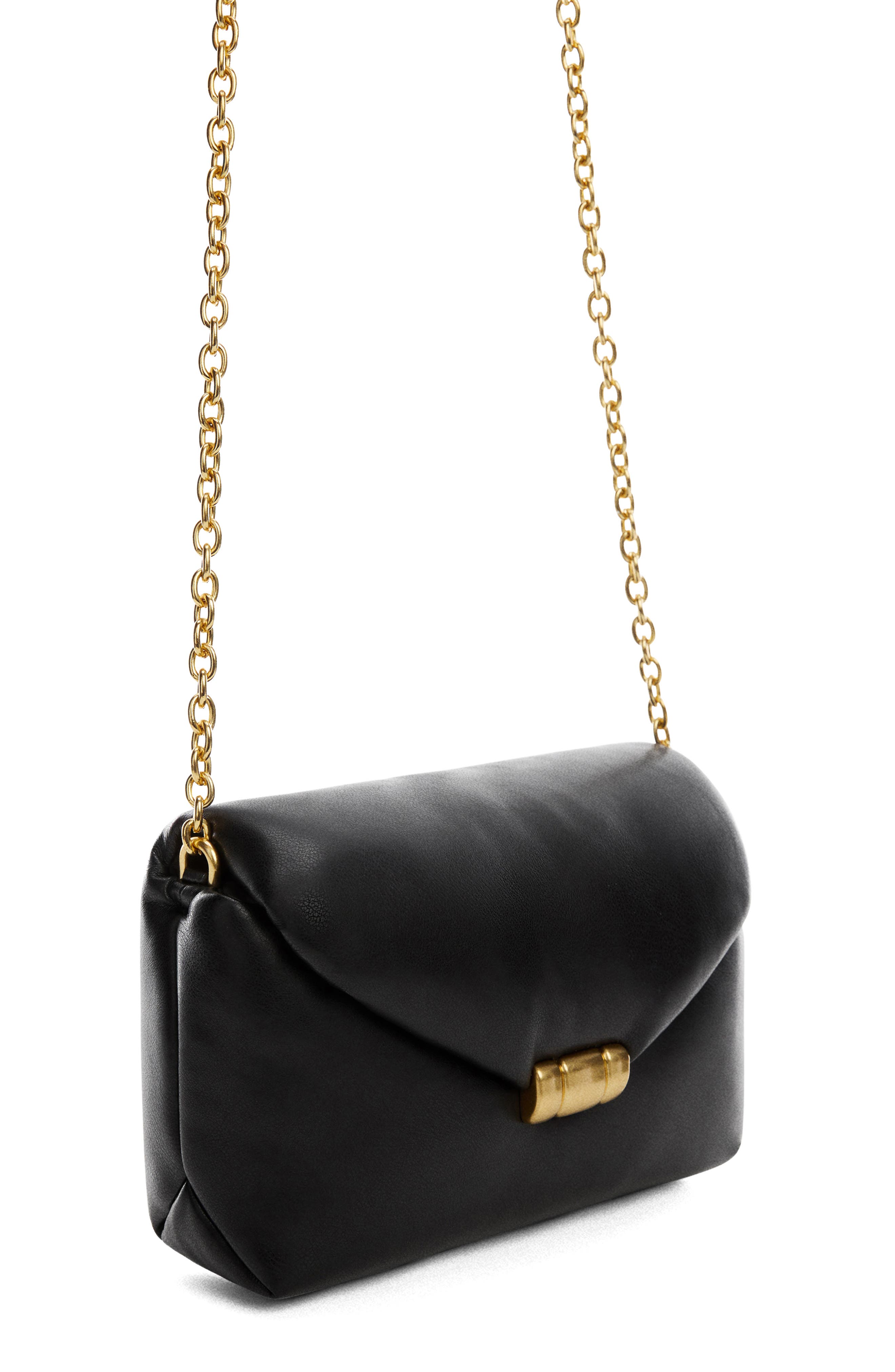 MANGO Envelope Faux Leather Shoulder Bag, Alternate, color, 