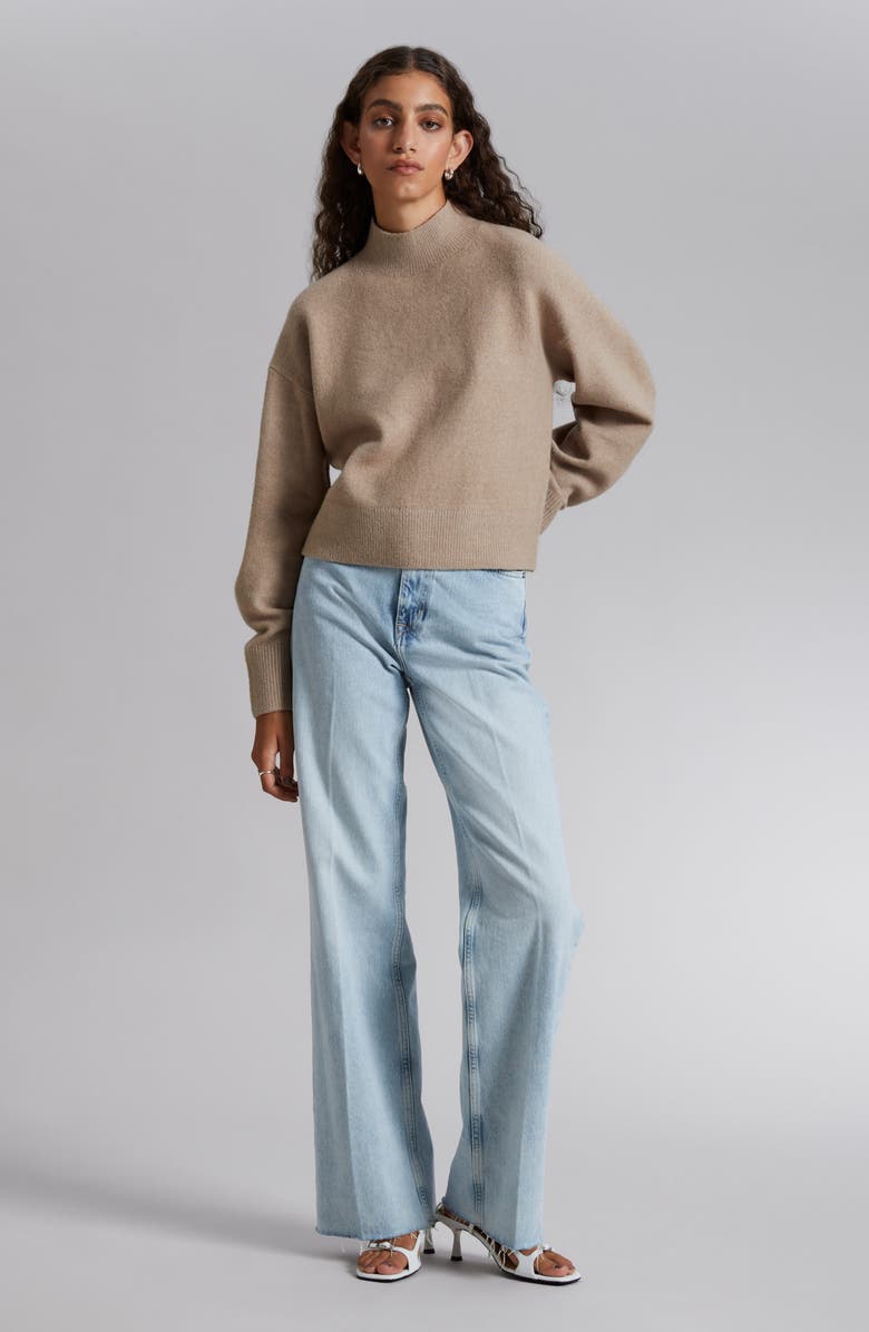 & Other Stories Mock Neck Sweater, Alternate, color, 