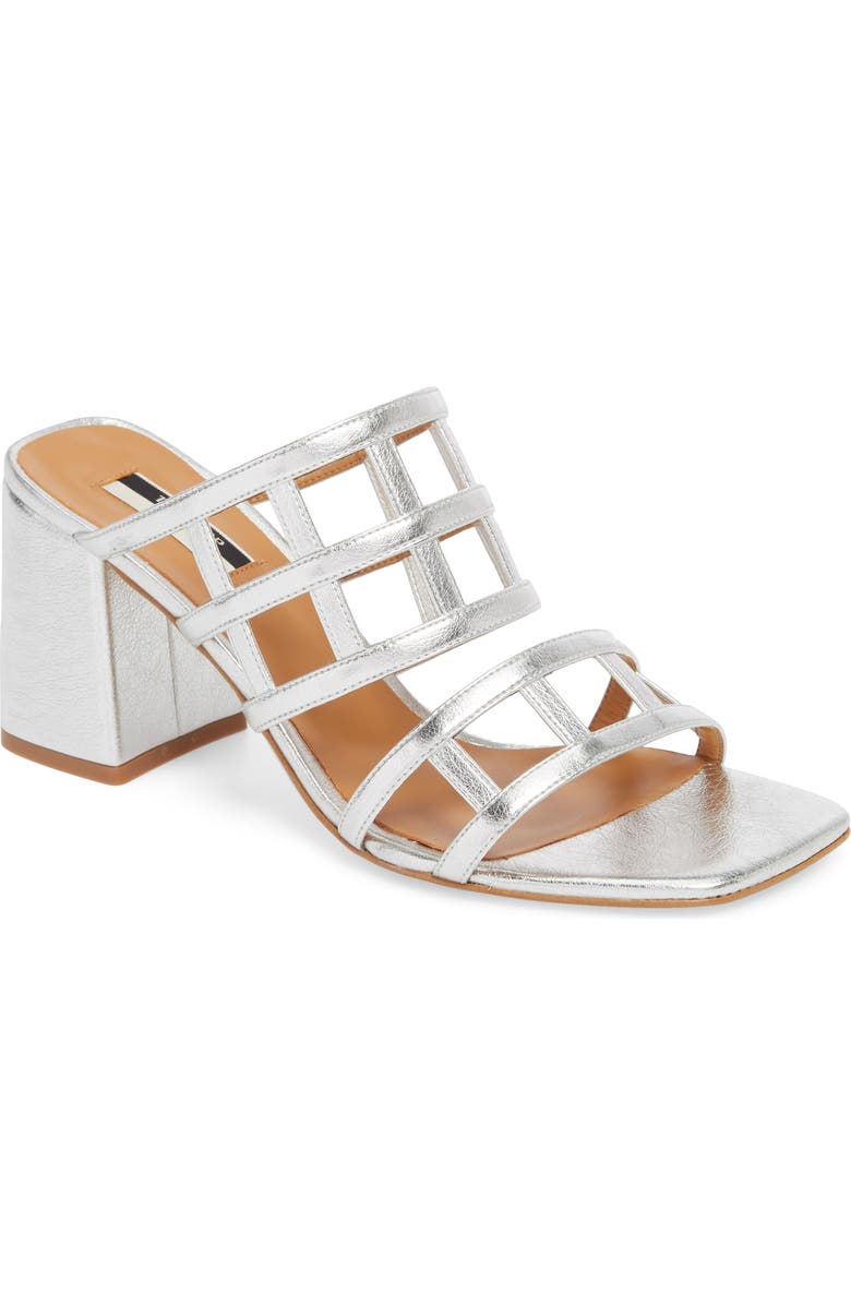 Topshop Eid Night Caged Slide Sandal, Main, color,