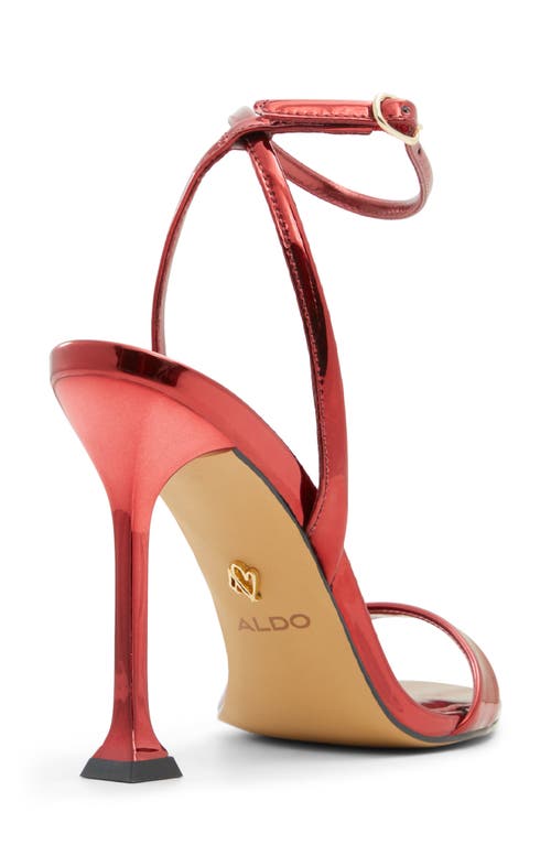 Aldo Lydala Ankle Strap Sandal In Red