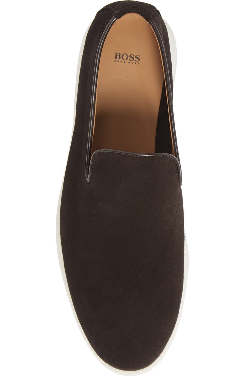 BOSS Sienne Sienne Suede Venetian Loafer, Alternate, color,