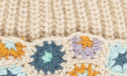 San Diego Hat Crochet Trim Cuffed Beanie In Neutral