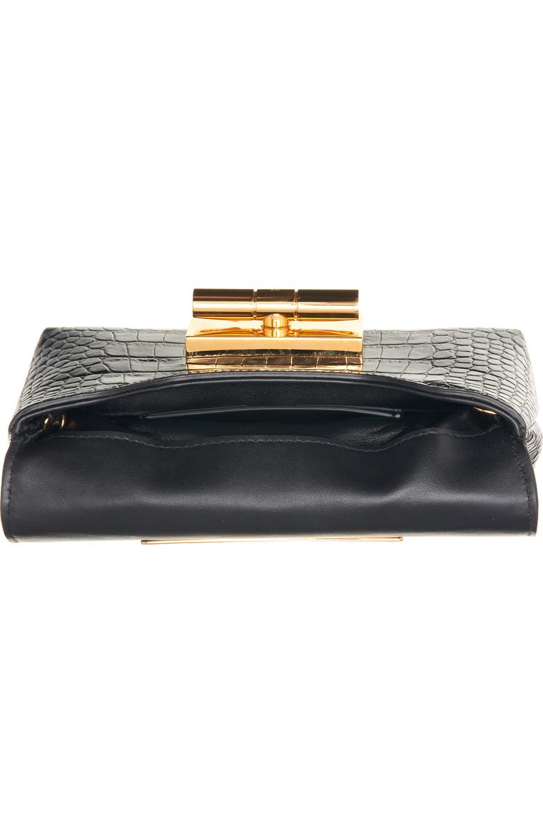 TOM FORD Mini Natalia Croc Embossed Leather Shoulder Bag, Alternate, color,