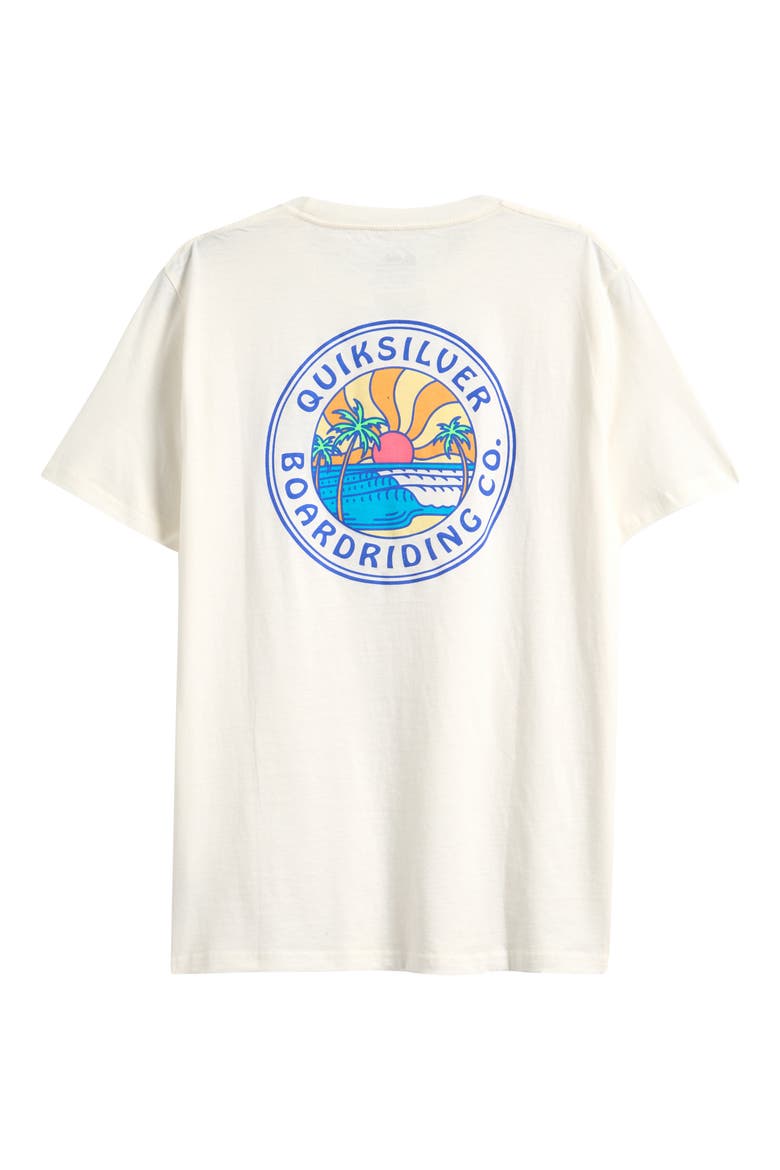 Kids' Surf Circle Graphic T-Shirt, Alternate, color, OFF WHITE