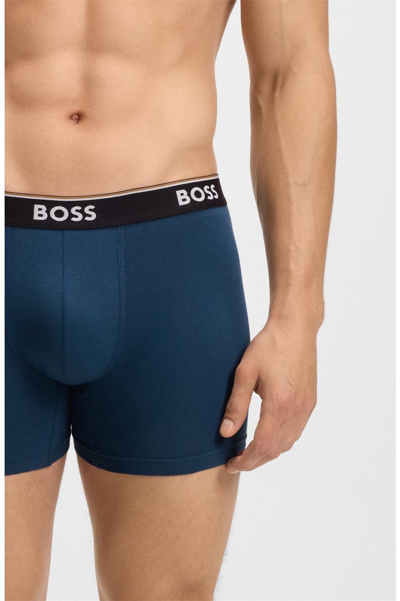 Assorted 3-Pack Power Stretch Cotton Boxer Briefs, Alternate, color, BLUE MULTI