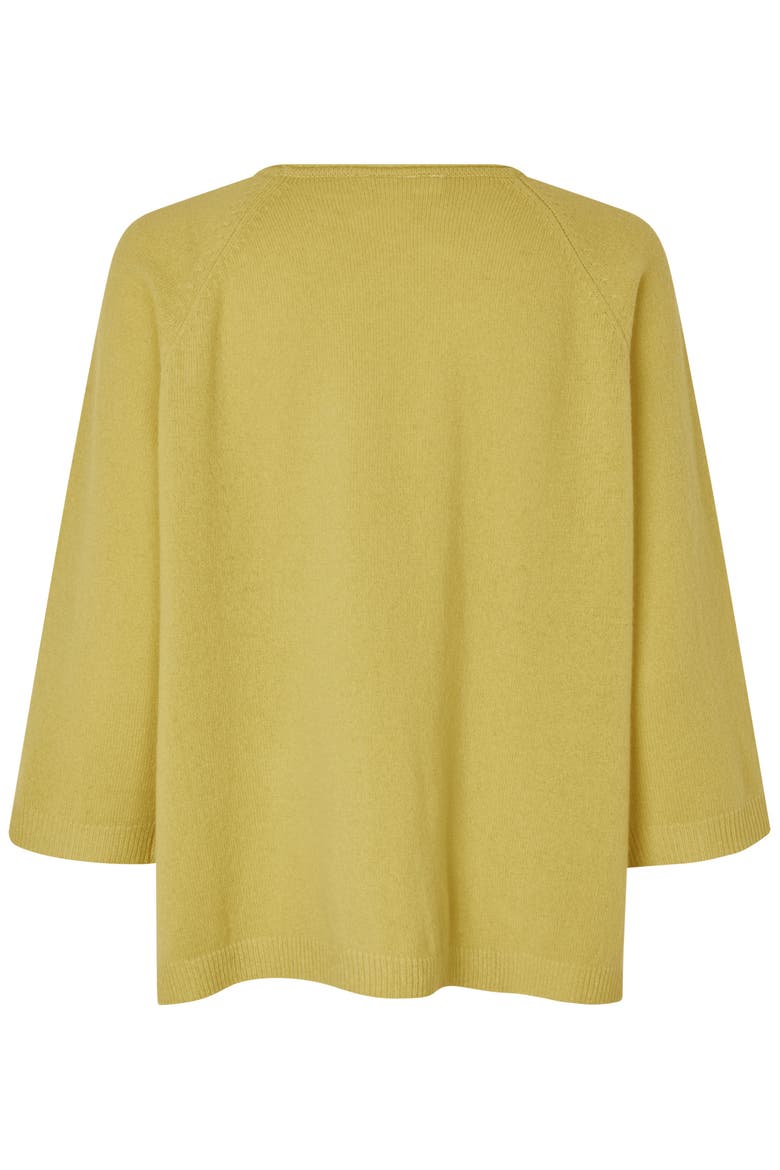 Fabizia Round Neck Knitted Blouse, Alternate, color, Muted Lime