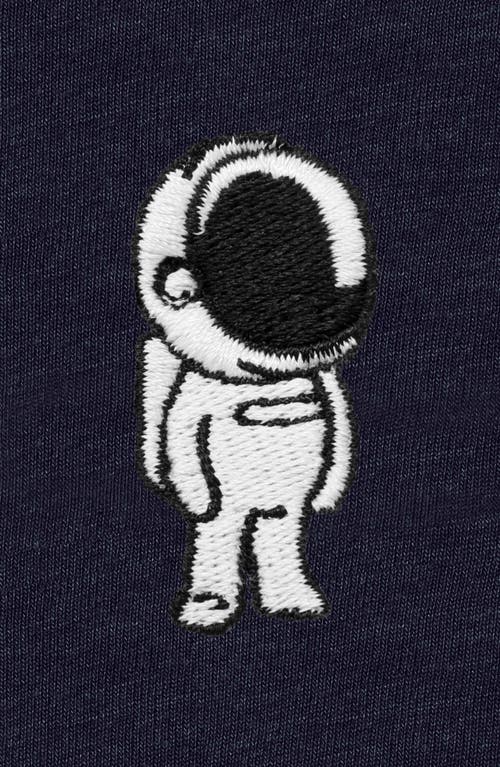 Dalix Astronaut Fleece Sweatshirt In Heather Navy