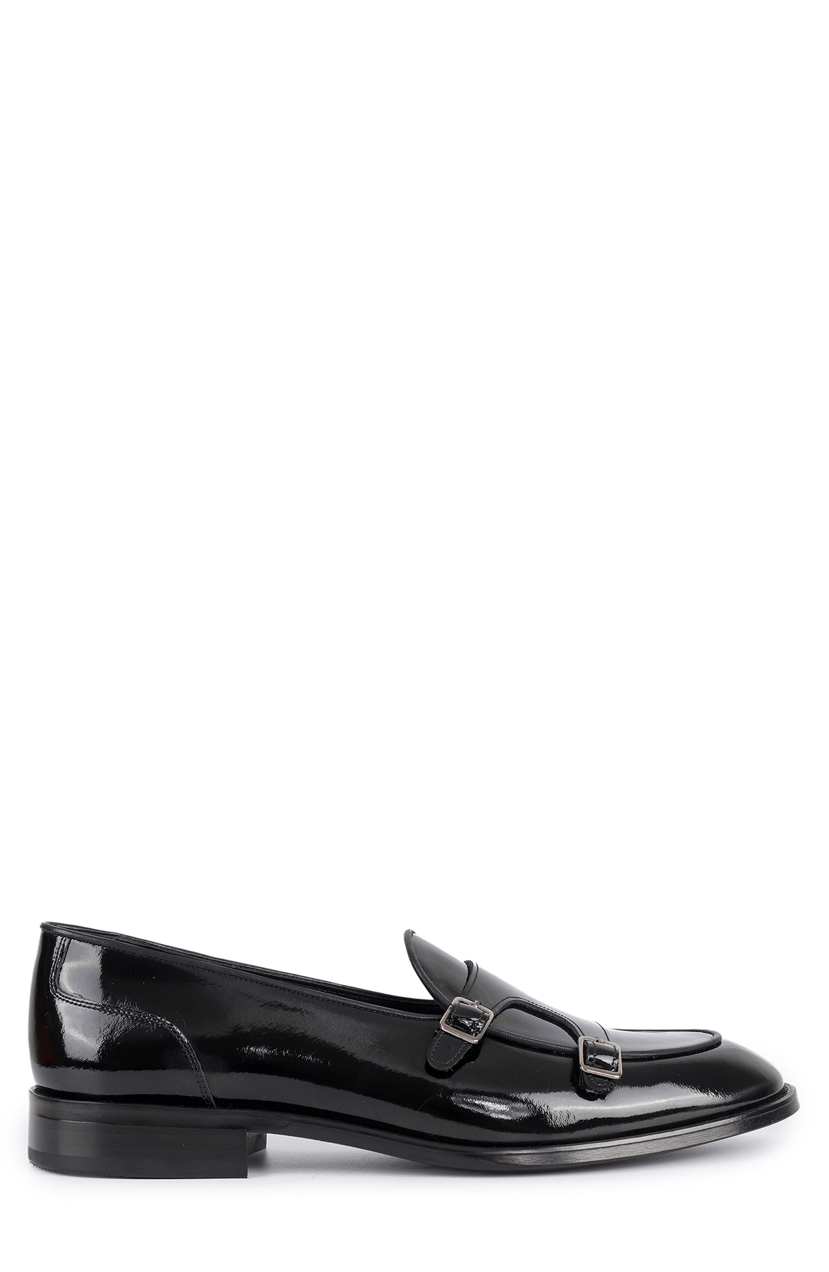 VELLAPAIS Carlton Buckle Loafer, Alternate, color, Black