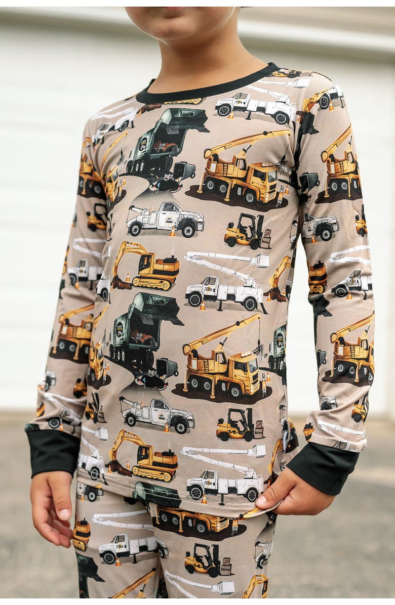 Fletch Work Hard, Play Hard 2 Piece Pajama Set, Alternate, color, Beige