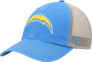 '47 Men's '47 Powder Blue/Natural Los Angeles Chargers Trawler Trucker Clean Up Snapback Hat