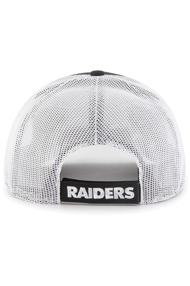 Men's '47 Black/White Las Vegas Raiders Drifter Adjustable Trucker Hat, Alternate, color, Black