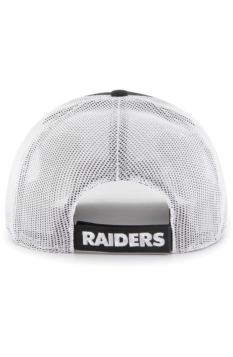 '47 Men's '47 Black/White Las Vegas Raiders Drifter Adjustable Trucker Hat, Alternate, color,
