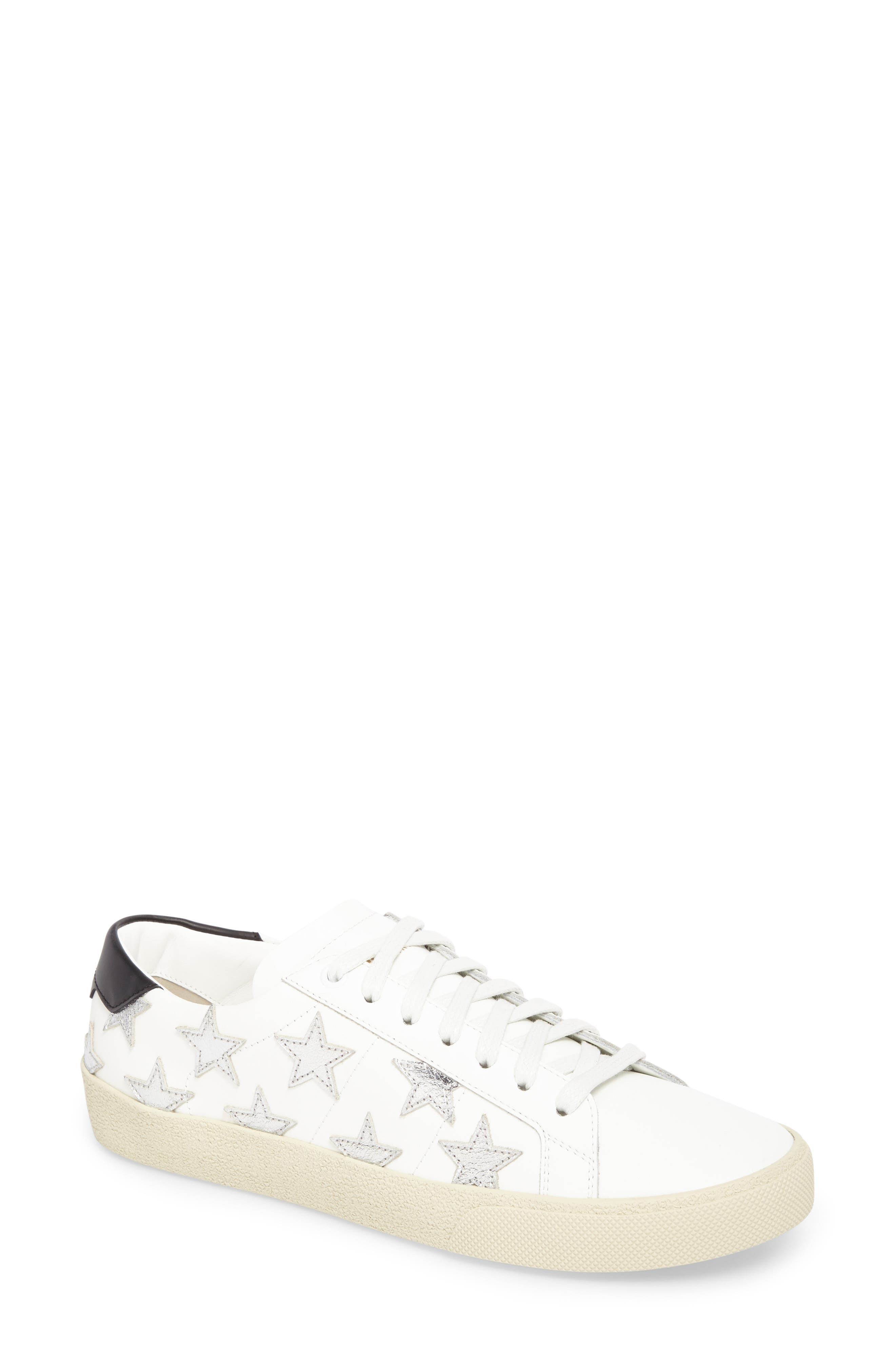 Classic Court Sneaker, Main, color, IVORY/ SILVER STARS
