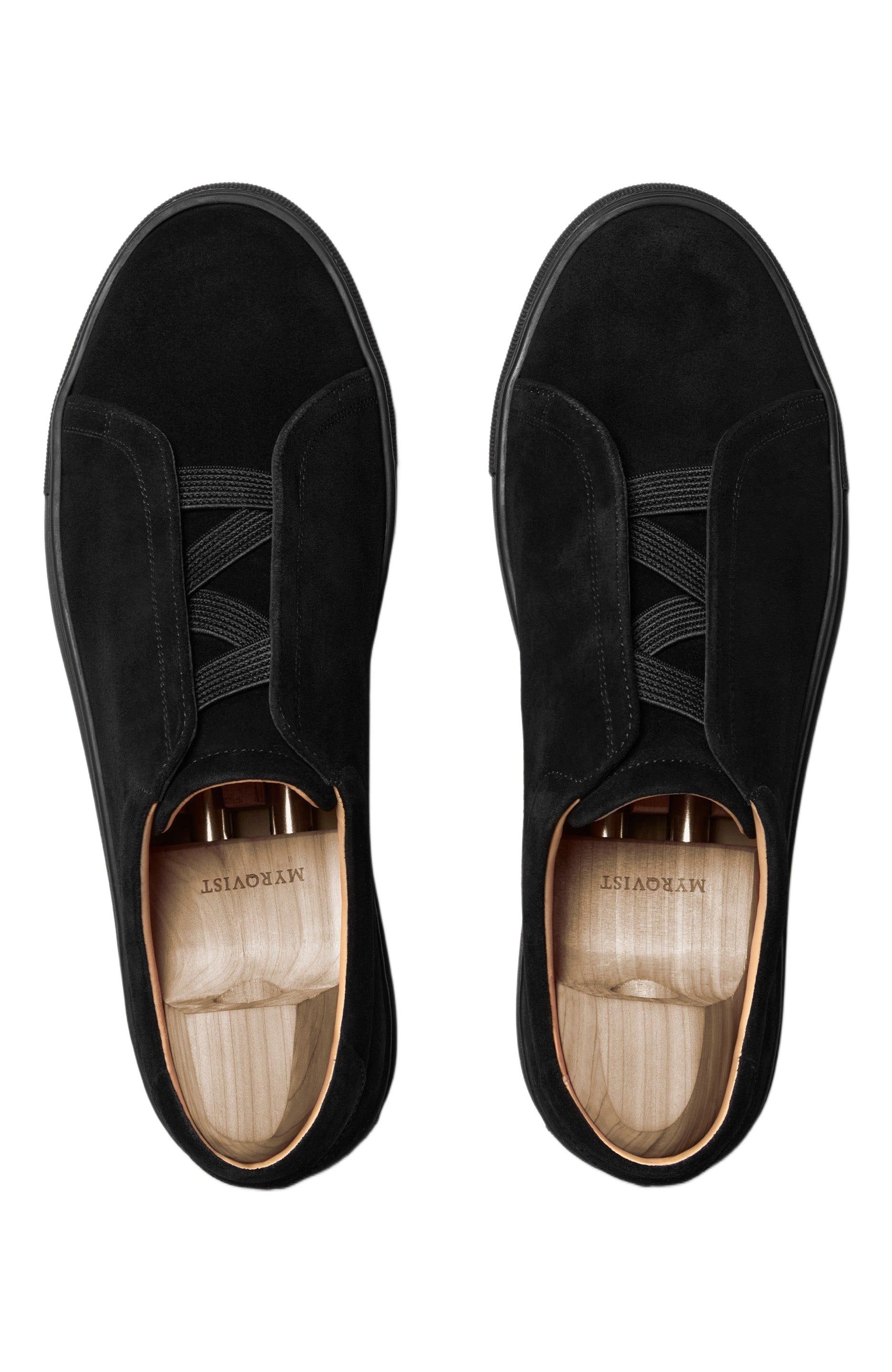 Myrqvist Alnö Elastic Sneakers, Alternate, color, Black