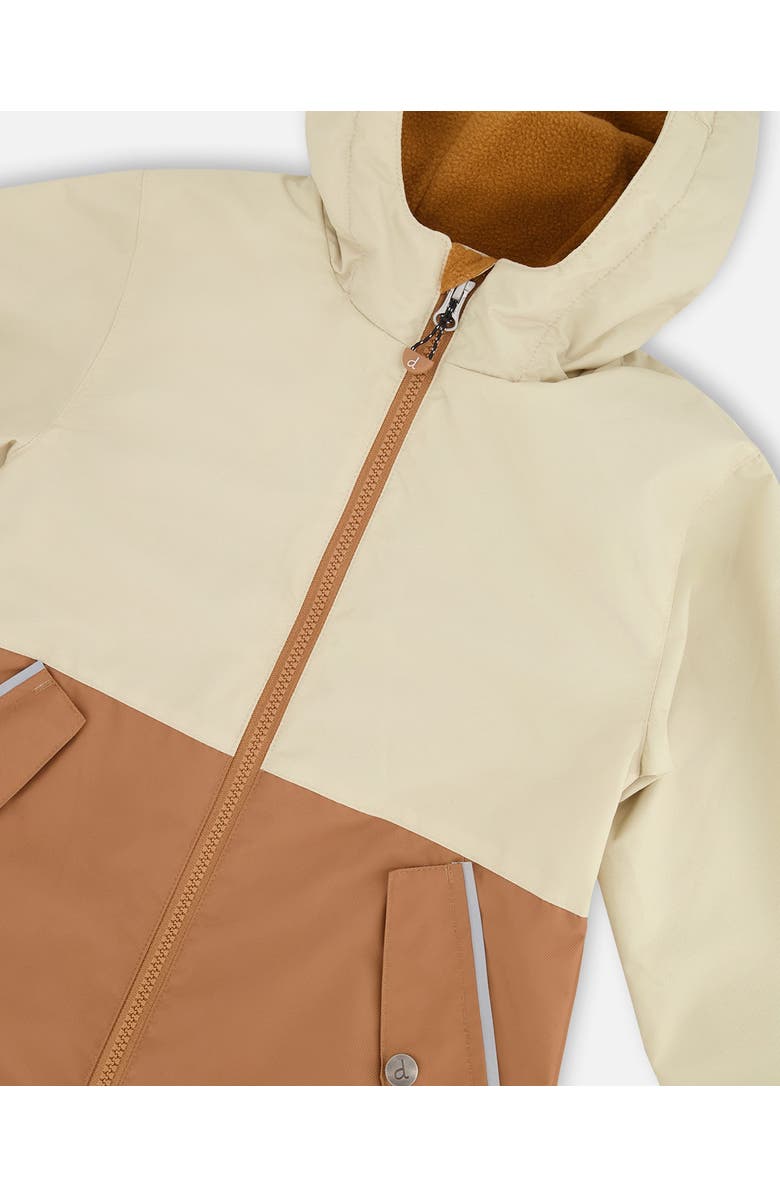 Deux par Deux Boy Mid-Season Flap Pockets Jacket in Recycled Polyester, Alternate, color, Beige