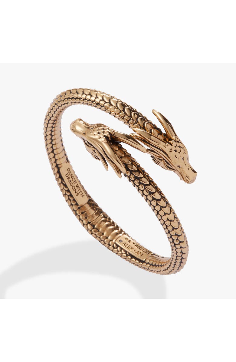 Alex and Ani HOUSE OF THE DRAGON Cuff Bracelet, Main, color, Gold
