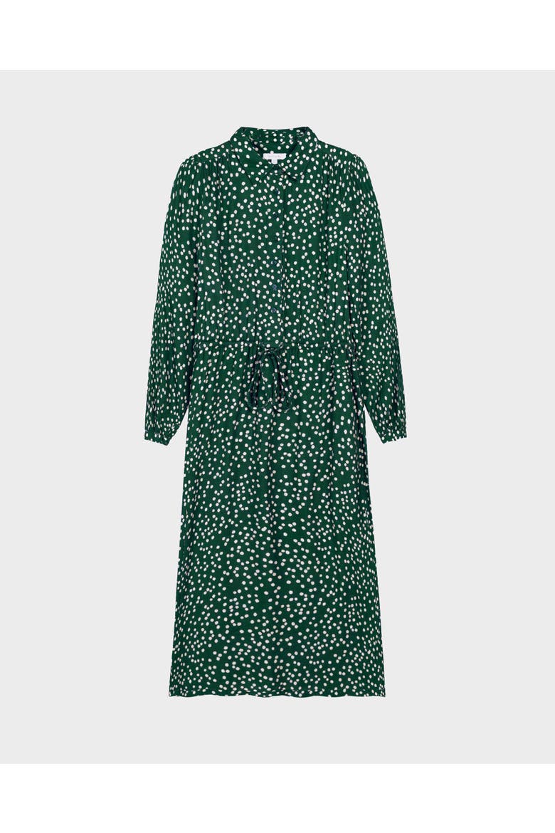 Delilah Shirt Dress, Alternate, color, Pine Polka Dot