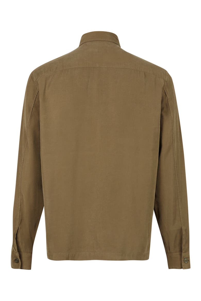Brevet Button-Up Overshirt, Alternate, color, KHAKI GREEN