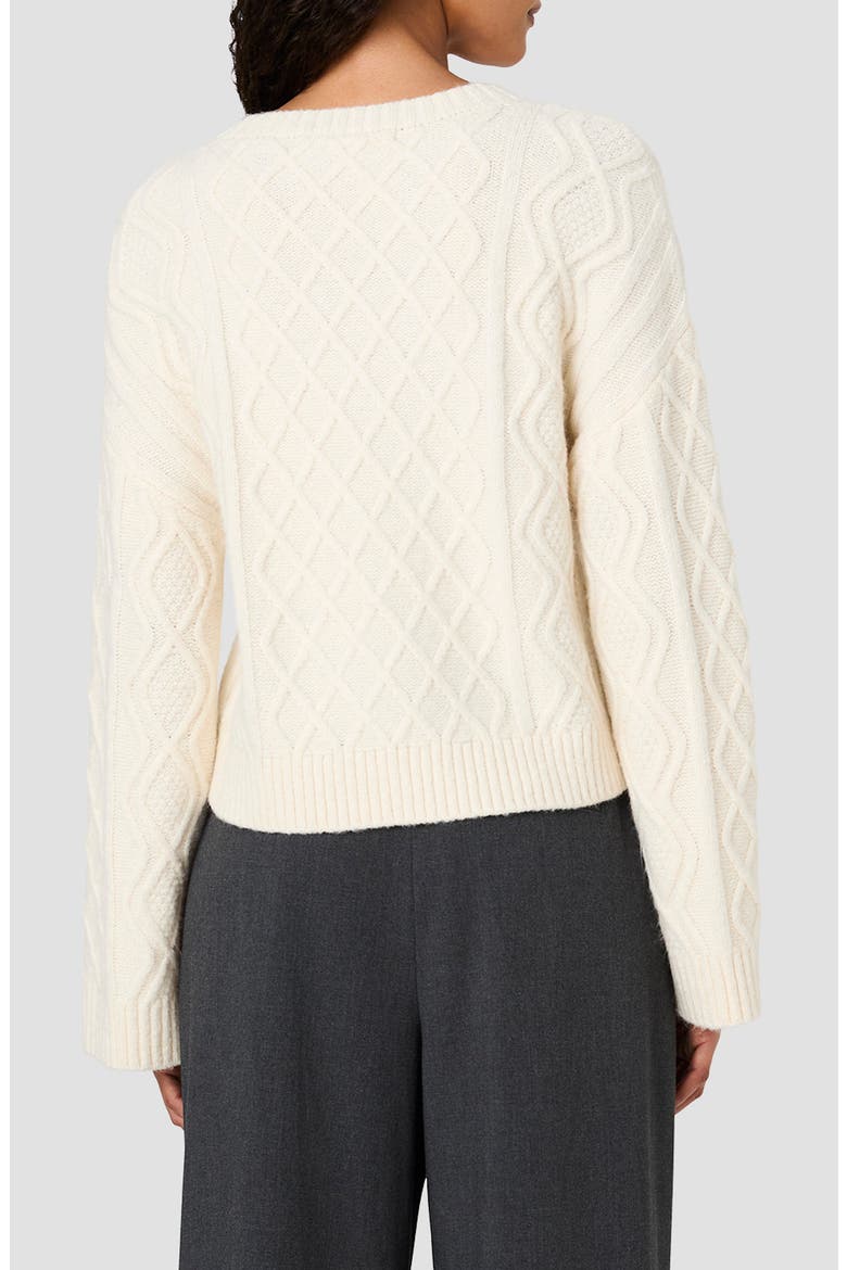 Wesley Cable Stitch Sweater, Alternate, color, PORCELAIN CREAM