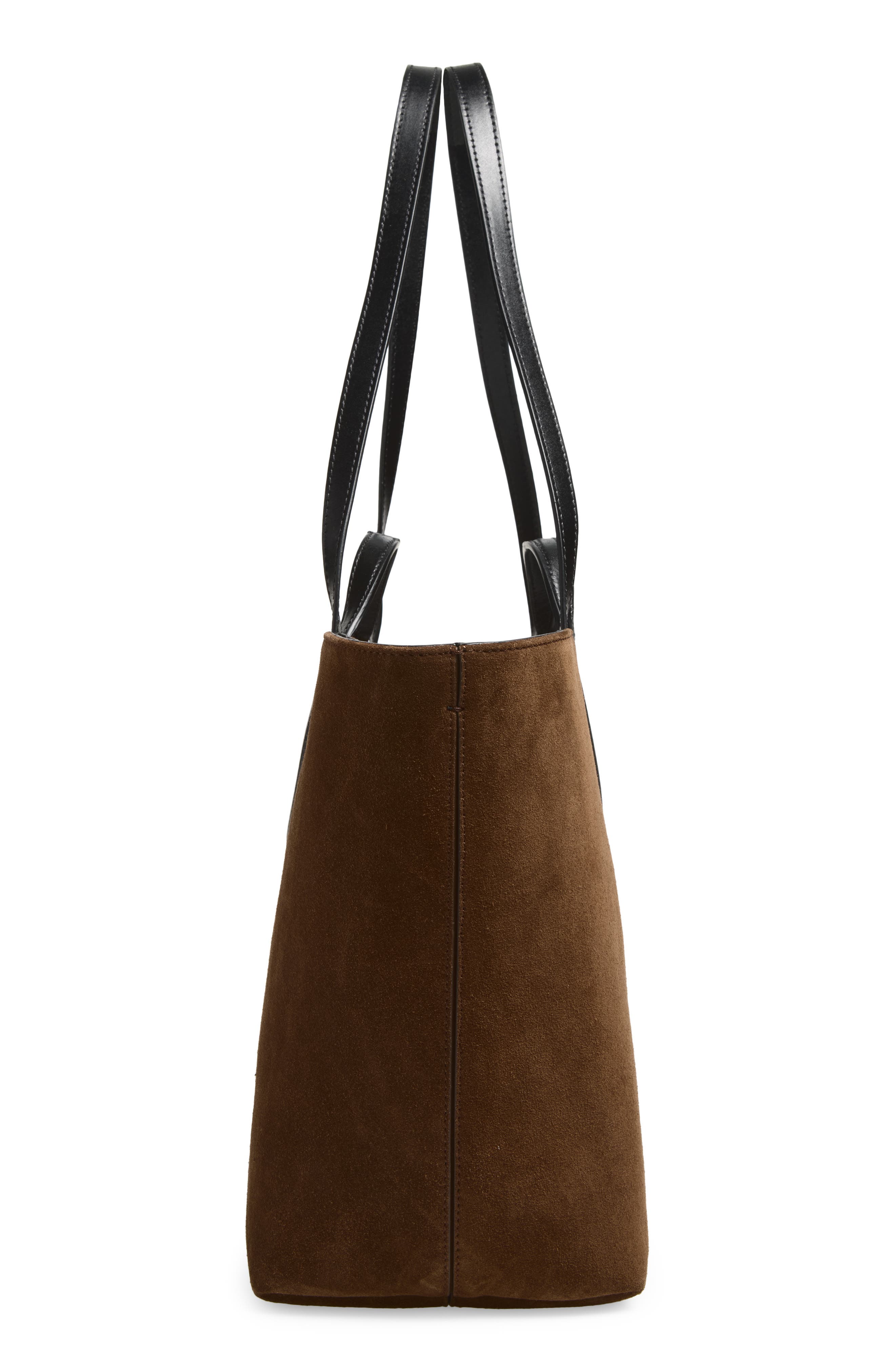Coperni C Handle Suede Tote, Alternate, color, Brown Brw