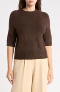 Vince Camuto Crewneck Short Sleeve Sweater