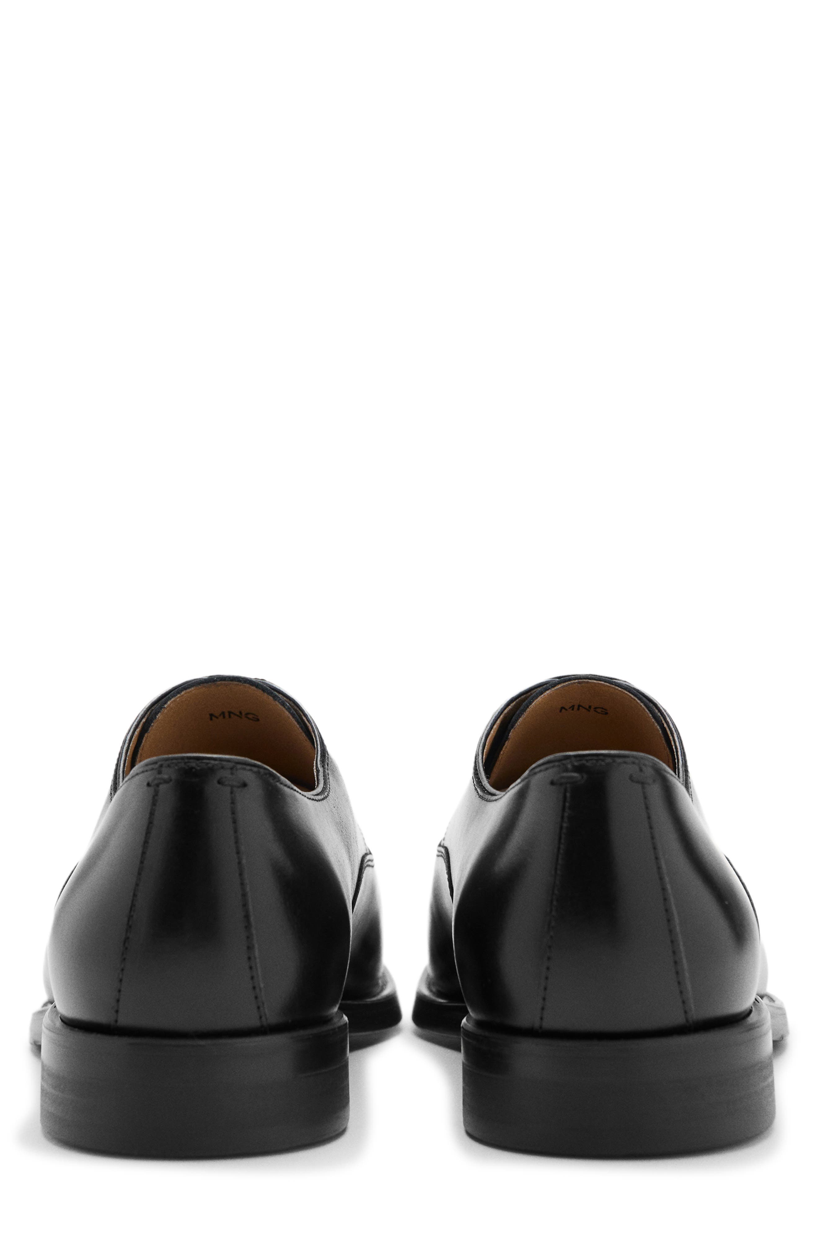 Leather Oxford, Alternate, color, BLACK