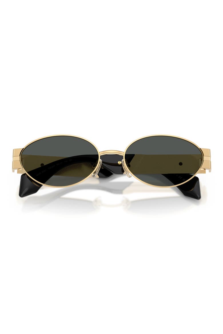 55mm Oval Sunglasses, Alternate, color, GOLD VERSACE / DARK GREY