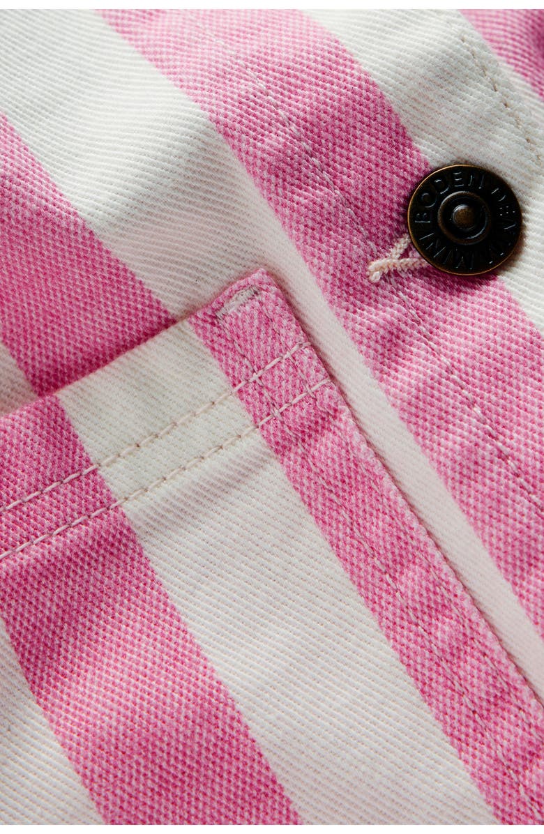 Mini Boden Kids' Stripe Chore Jacket, Alternate, color, Pink Stripes