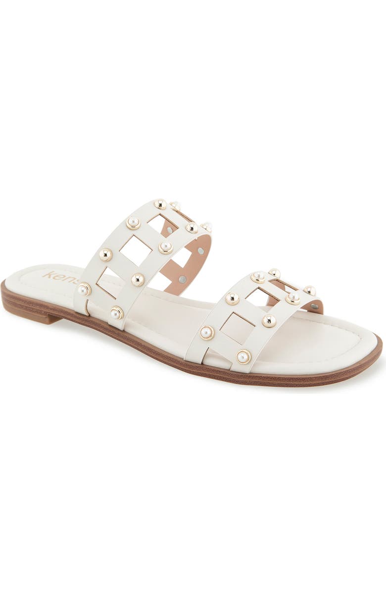 Kensie Rosaly Sandal, Main, color, Off White