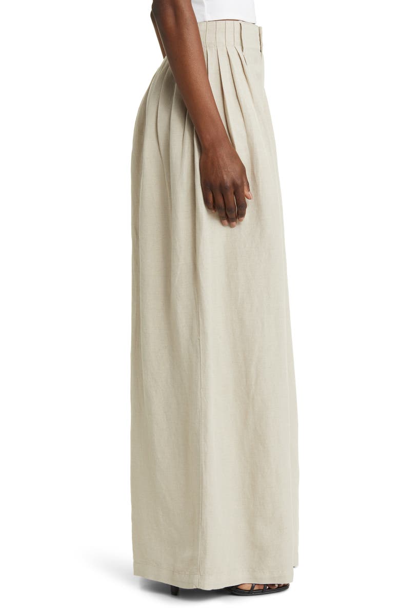 Madewell Pleated Super Wide Leg Pants, Alternate, color,