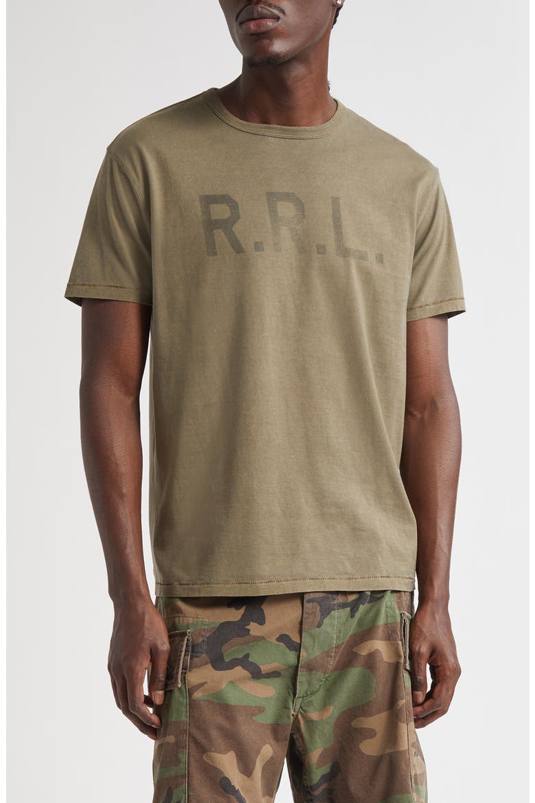 Cotton Graphic T-Shirt, Main, color, OLIVE
